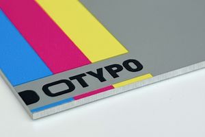 Plaque aluminium quadri imprimée sur mesure — Impression couleur / Aluminium anodisé / Sur mesure