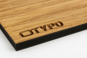 Plaque bois gravée sur mesure — Gravure laser / Essences nobles / Sur mesure
